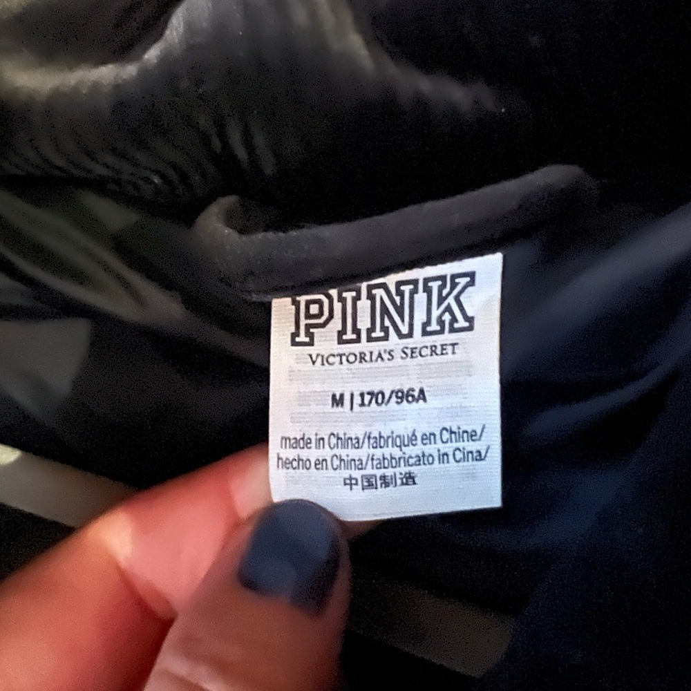 Victoria's Secret Pink Black velvet Jacket - Picture 2 of 4